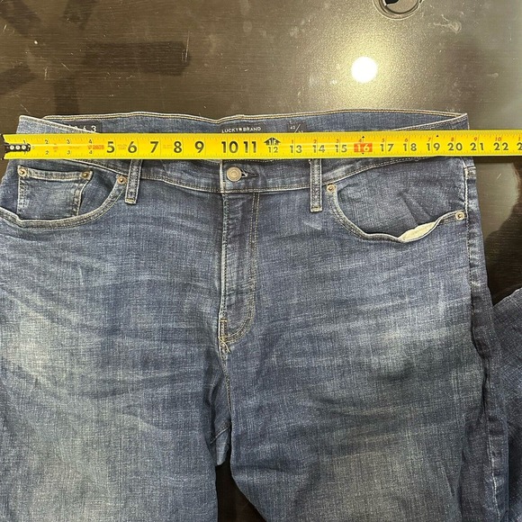 Lucky Brand 363 Vintage Straight Men's 40X30 Jeans Denim Blue Dark Wash - Picture 11 of 12